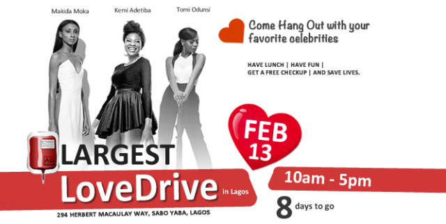 #LoveDrive: The Largest Blood Drive in Lagos!