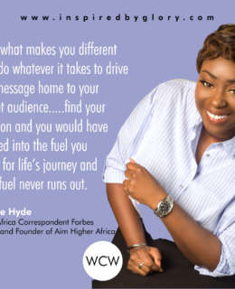 Find your Passion and you would have Tapped into the Fuel you Need for Life’s Journey - Peace Hyde