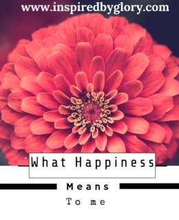 What Happiness Means To Me
